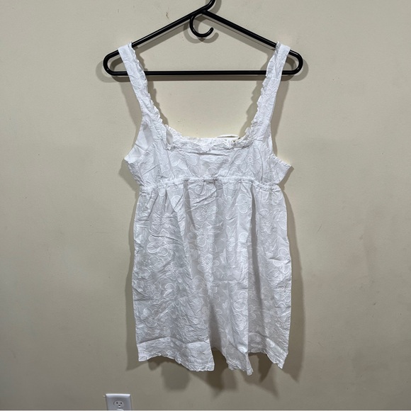 NWT Aerie Off-Duty Embroidered Cotton Nightie
Size M white pjs dress - Picture 10 of 11